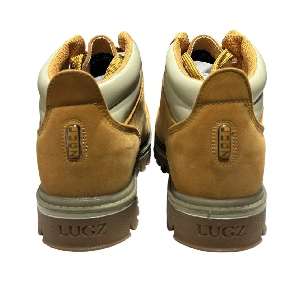 Lugz Pathway Golden Wheat Cream Gum Moc Toe Boots Mens workwear utility